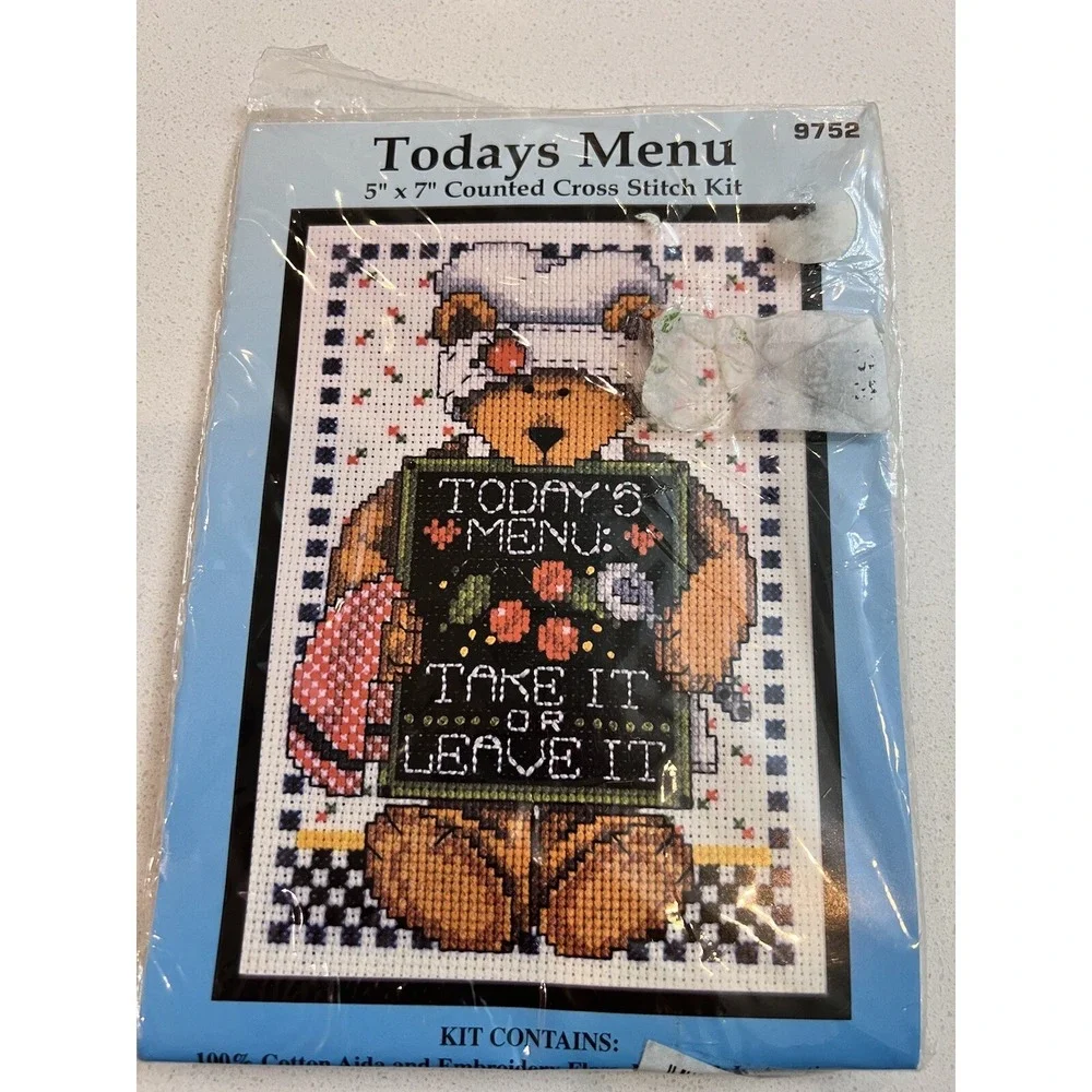 Design Works Crafts Cross Stitch Kit Today's Menu Take It Or Leave It New